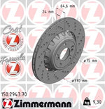 Load image into Gallery viewer, Zimmermann Brake Disc for BMW M2 Coupe (F22, F87) rear right