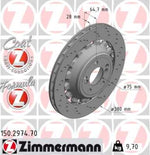 Load image into Gallery viewer, Zimmermann Brake Disc for BMW M2 Coupe (F22, F87) rear right
