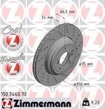 Load image into Gallery viewer, Zimmermann Formular Z Brake Disc for BMW M3 (E90) rear right
