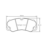Load image into Gallery viewer, PAGID 4927-RSC1 Front Brake Pads RSC1 for PORSCHE 911 GT3 / GT3RS / Turbo S (991) / Carrera S / GT3 (992)