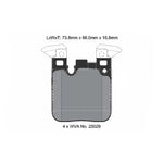 Load image into Gallery viewer, PAGID T8105SP2001 Rear Brake Pads STREET+ for BMW M2 (F87) / M3 (F80) / M4 (F82)
