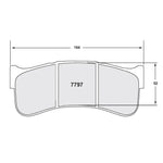 Load image into Gallery viewer, PFC 7797.40.25.44 Brake Pads 40 CMPD 25 mm for PORSCHE 911 GT2 (992) / AUDI R8 LMS