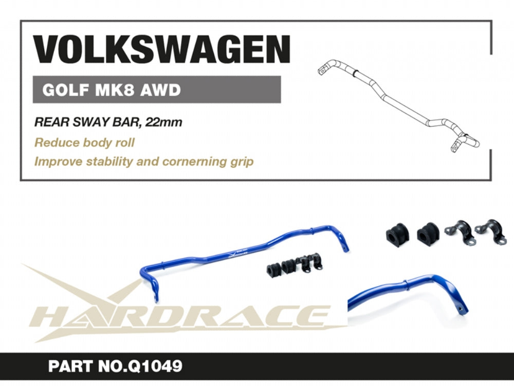 Hardrace Rear Sway Bar Volkswagen Golf r