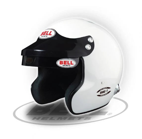 BELL 1426053 (23600105) Racing helmet MAG-1 open-face, FIA8859, HANS, white, size LRG (60-61)