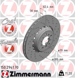Load image into Gallery viewer, Zimmermann Form Z Brake Disc for BMW M2 Coupe (F22, F87) front right
