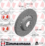 Load image into Gallery viewer, Zimmermann Brake Disc for BMW M2 Coupe (F22, F87) front left
