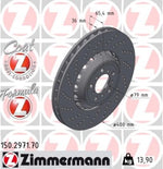 Load image into Gallery viewer, Zimmermann Brake Disc for BMW M2 Coupe (F22, F87) front left
