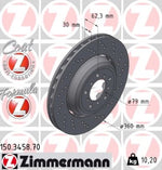 Load image into Gallery viewer, Zimmermann Formular Z Brake Disc for BMW M3 (E90) front right
