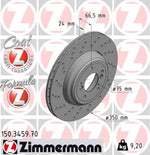Load image into Gallery viewer, Zimmermann Formular Z Brake Disc for BMW M3 (E90) rear left
