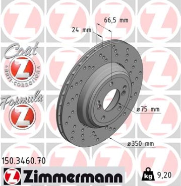 Zimmermann Formular Z Brake Disc for BMW M3 (E90) rear right
