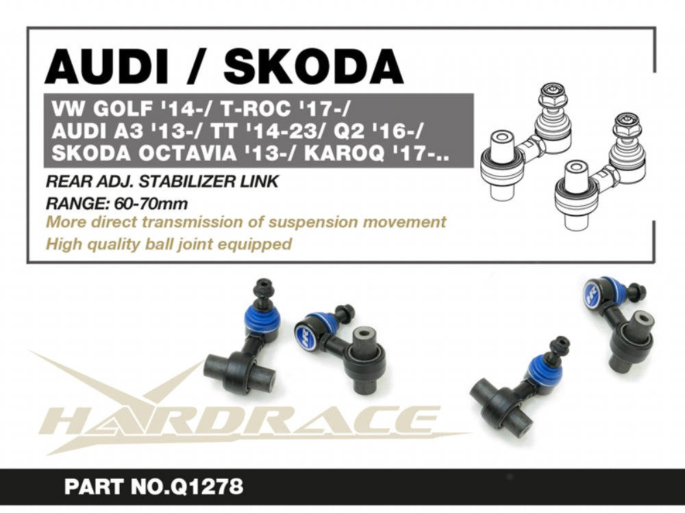 Hardrace Rear Adj. Stabilizer Link  Volkswagen, Audi, Skoda