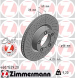 Load image into Gallery viewer, Zimmermann Brake Disc for PORSCHE 911 (991) front left
