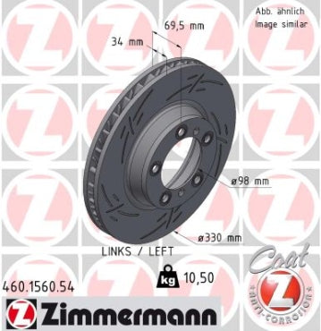 Zimmermann Sport Brake Disc for PORSCHE 911 (991) front left