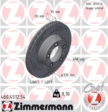 Zimmermann Sport Brake Disc for PORSCHE 911 (992) rear right