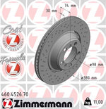 Load image into Gallery viewer, Zimmermann Brake Disc for PORSCHE 911 (991) rear left
