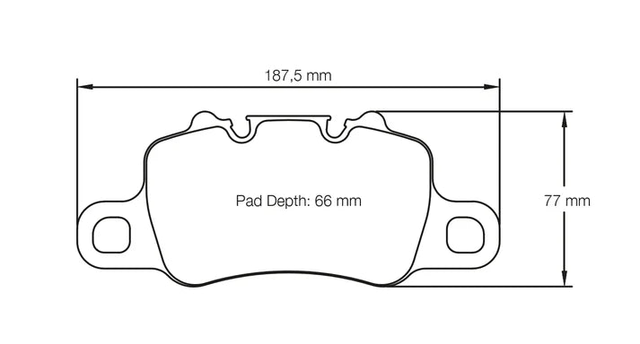 PAGID 4925-RSL29 Rear brake pads RSL29 PORSCHE 991 Turbo/GT3/981 GT4 (iron) / 718 Cayman GT4 4.0 [982] [cast iron brakes] / 992 3.0 Carrera 4S