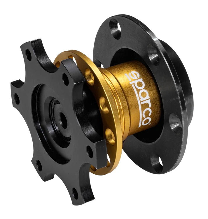 SPARCO 015R98R Quick release hub (bolted), aluminium, mount 6x70 mm, FIA
