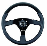 Load image into Gallery viewer, SPARCO 015TL522 TUV Steering wheel L505, leather/suede, black, diam.350mm
