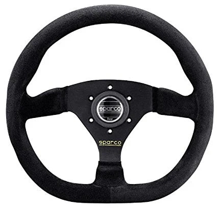SPARCO 015TRGS1 TUV Steering wheel L360, suede, black, diam.330mm, reach 00mm