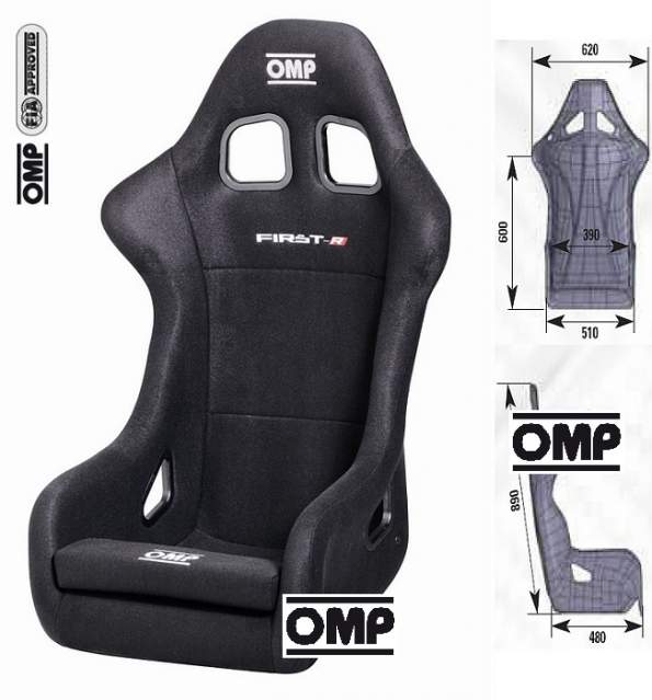 OMP HA0-0790-A01-071 (HA/790/N) Seat (FIA) FIRST-R, black