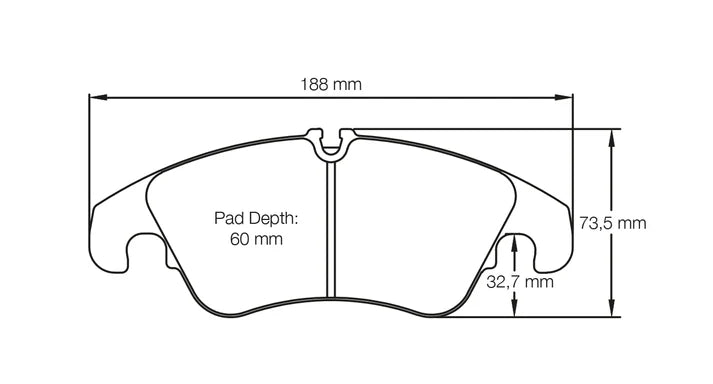 PAGID 8096-RSL19 Front brake pads RSL19 AUDI Q5 8R / AUDI S5 (disc Ø 345 mm) / FORD Focus II 2.5RS