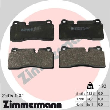 Zimmermann Brake pads for BMW M2 Coupe (F22, F87) rear