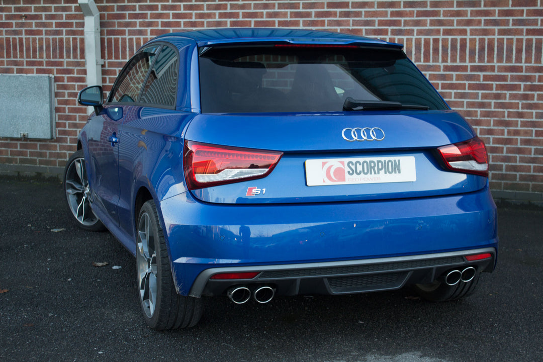 Scorpion Exhausts Audi S1 2.0 TFSi Quattro Resonated cat-back system with electronic valves