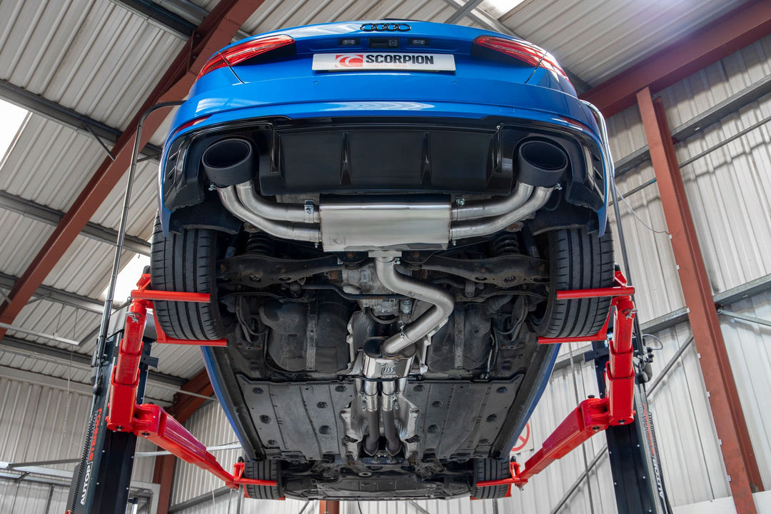 Scorpion Exhausts Audi RS3 8V Facelift (GPF and non GPF models) Resonated cat/gpf-back system without valves