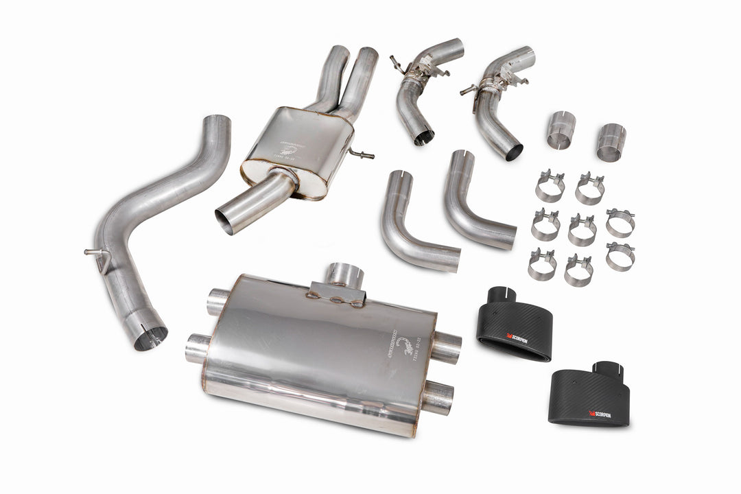 Scorpion Exhausts Audi TTRS MK3 Coupe (GPF and non GPF models) Resonated cat/gpf-back system with valves
