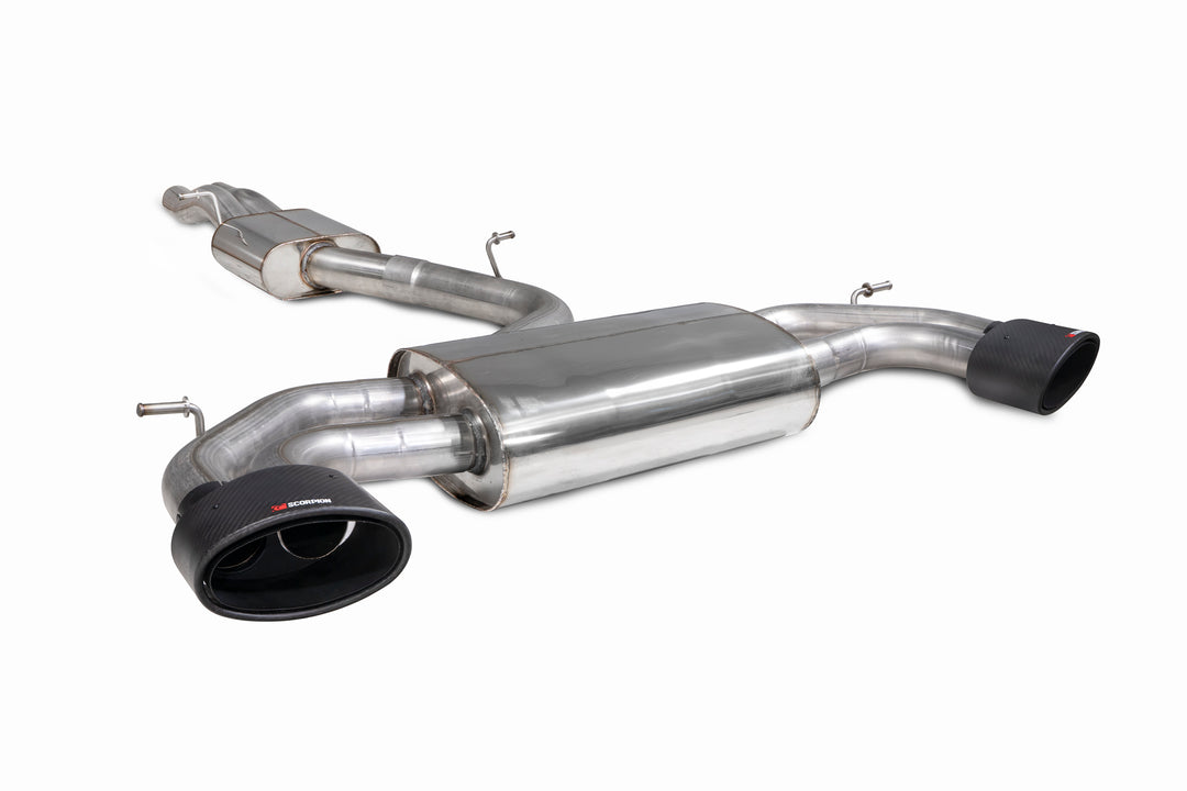 Scorpion Exhausts Audi RS3 Saloon 8V (GPF and Non-GPF models) Resonated cat/gpf-back system without valves