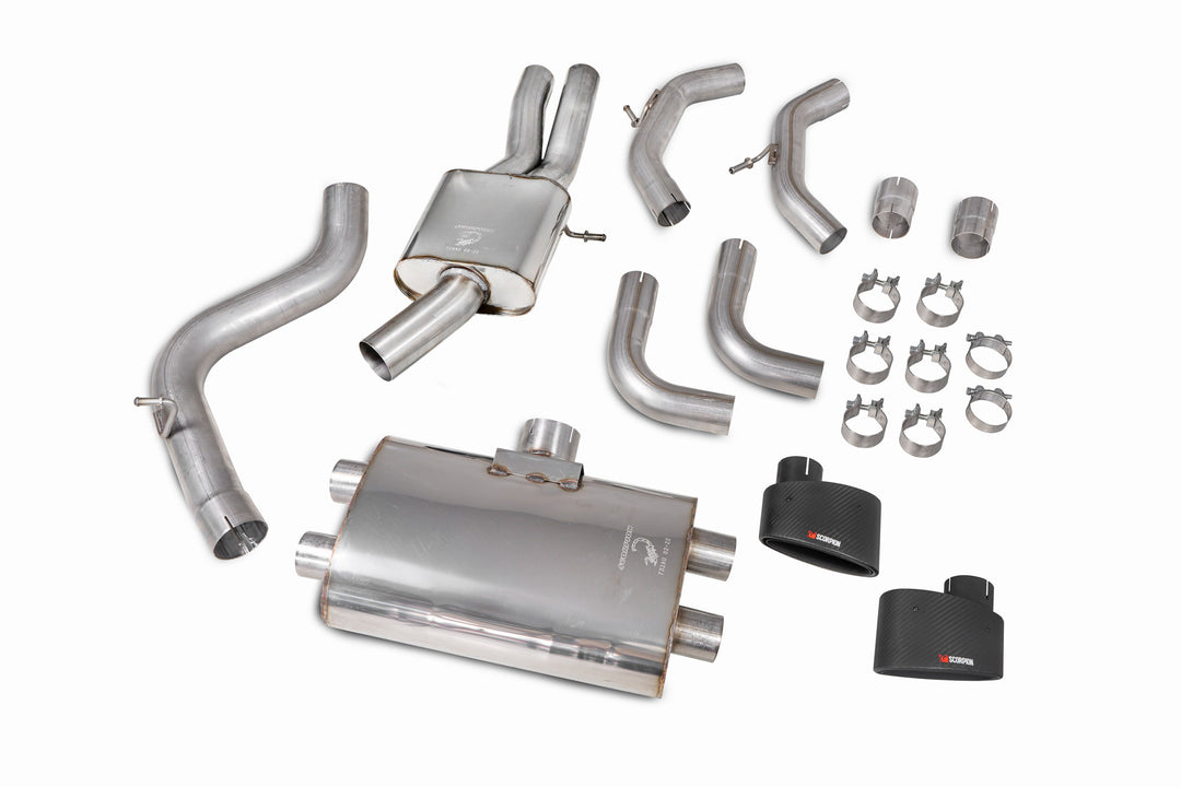Scorpion Exhausts Audi RS3 Saloon 8V (GPF and Non-GPF models) Resonated cat/gpf-back system without valves