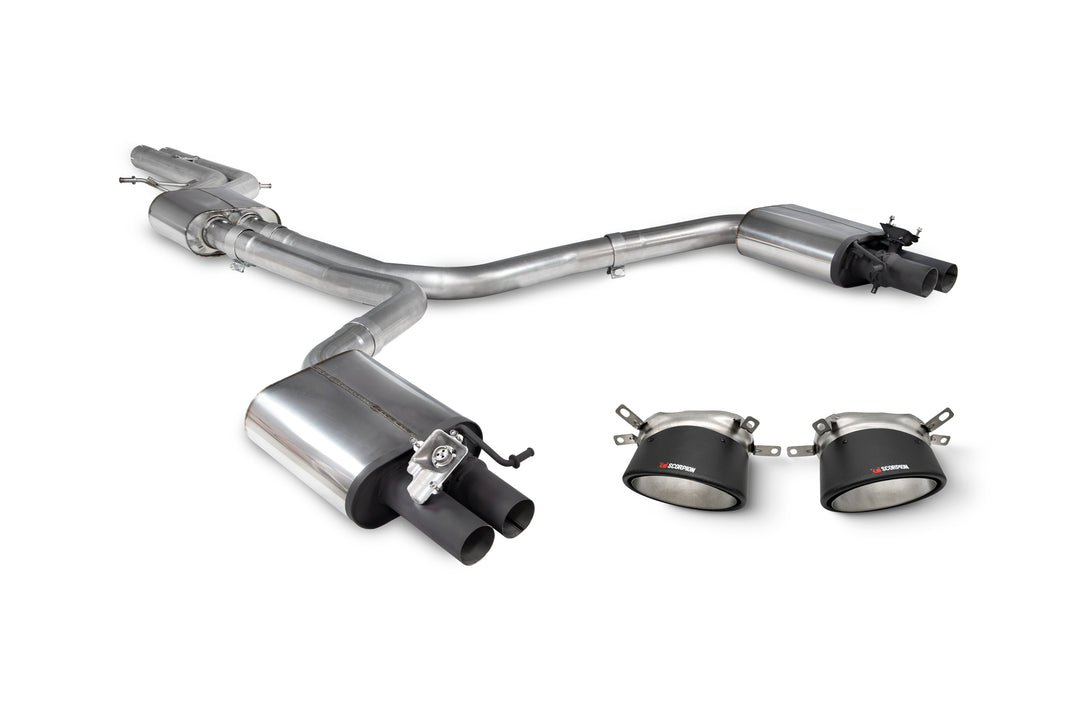 Scorpion Exhausts Audi RS6 Avant C7 Resonated half system with trims