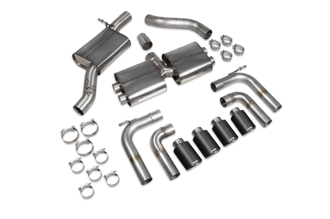 Scorpion Exhausts Audi S3 Saloon 8V Resonated cat/gpf-back system without valves
