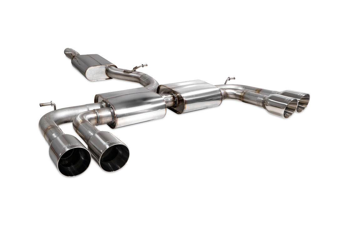 Scorpion Exhausts Audi S3 Saloon 8V Resonated cat/gpf-back system without valves