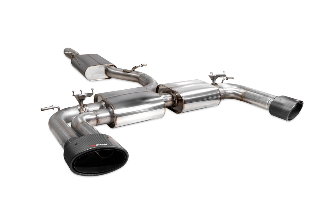 Scorpion Exhausts Audi S3 Saloon 8V Resonated cat/gpf-back system with valves