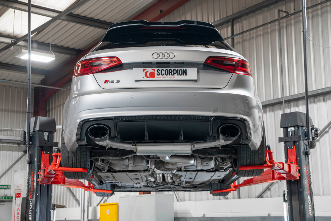 Scorpion Exhausts Audi RS3 8V Pre-Facelift Resonated cat-back system with valves