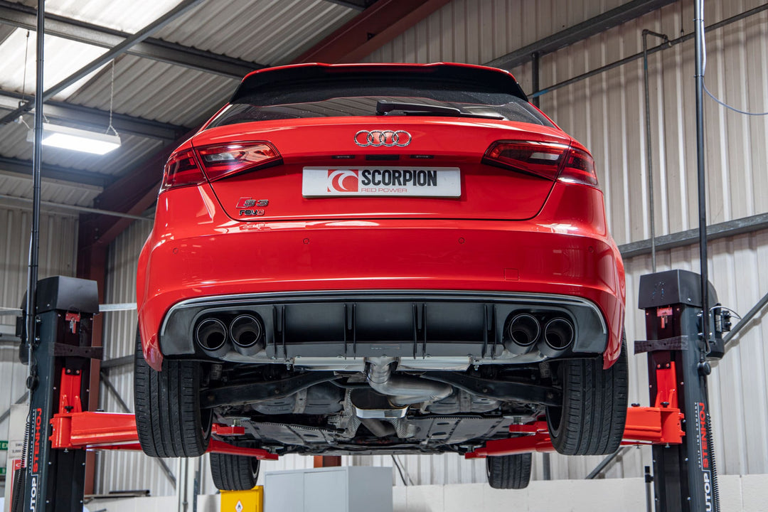 Scorpion Exhausts Audi S3 3-Door/Sportback 8V Resonated cat/gpf-back system without valves