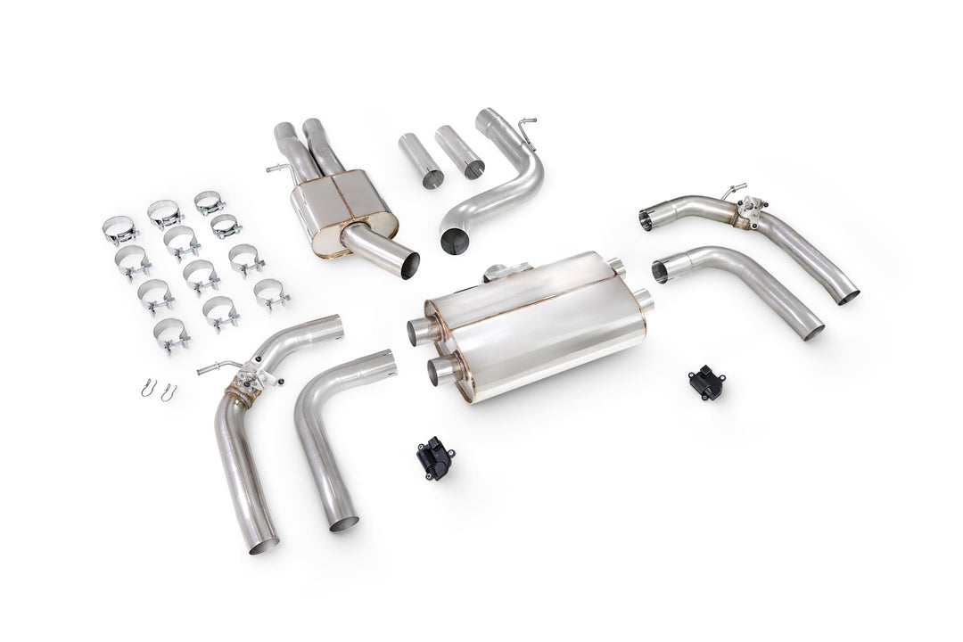 Scorpion Exhausts Audi RS3 8Y Saloon Resonated Cat/GPF-back system with valves