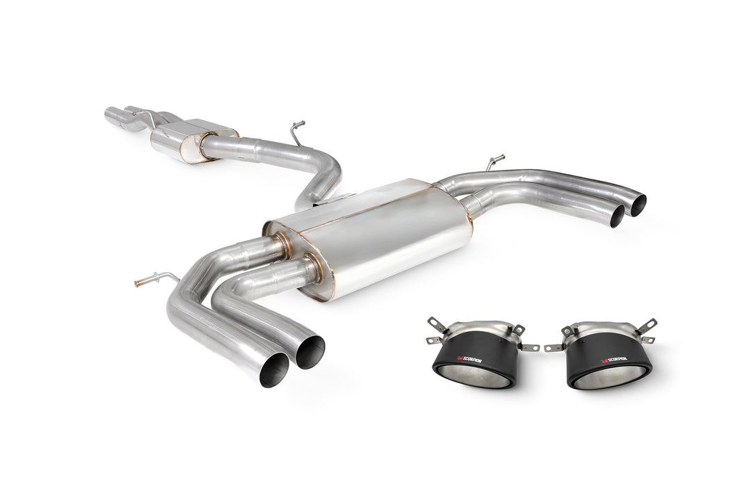 Scorpion Exhausts Audi RS3 8Y Saloon ResonatedCat/ GPF-back system with no valves