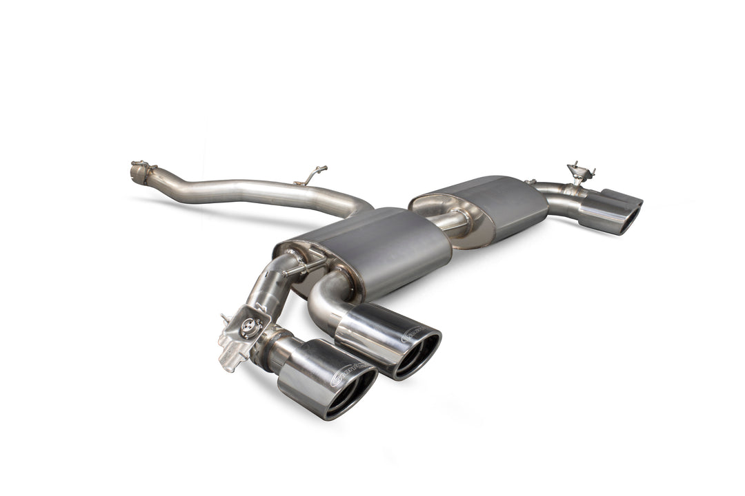 Scorpion Exhausts Audi TT S Mk3 Non GPF Model Only (Coupe models only) Non-resonated cat-back system (with valves)