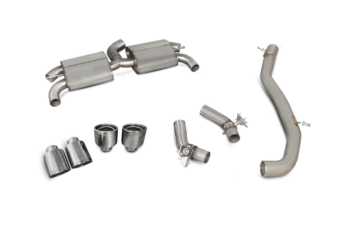 Scorpion Exhausts Audi TT S Mk3 Non GPF Model Only (Coupe models only) Non-resonated cat-back system (with valves)