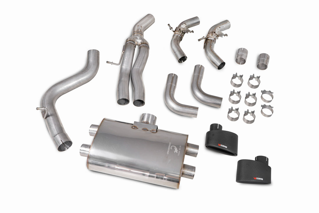 Scorpion Exhausts Audi RS3 8V Facelift (GPF models only) Non-res cat/gpf-back system with valves