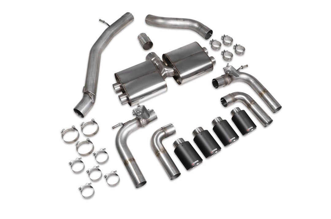 Scorpion Exhausts Audi S3 Saloon 8V Non-resonated cat/gpf-back system with valves