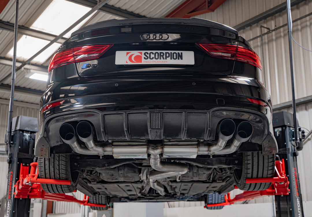 Scorpion Exhausts Audi S3 Saloon 8V Non-resonated cat/gpf-back system with valves