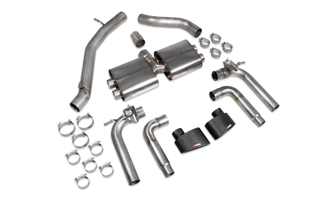 Scorpion Exhausts Audi S3 Saloon 8V Non-resonated cat/gpf-back system with valves