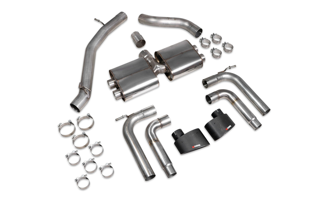 Scorpion Exhausts Audi S3 Saloon 8V Non-resonated cat/gpf-back system without valves