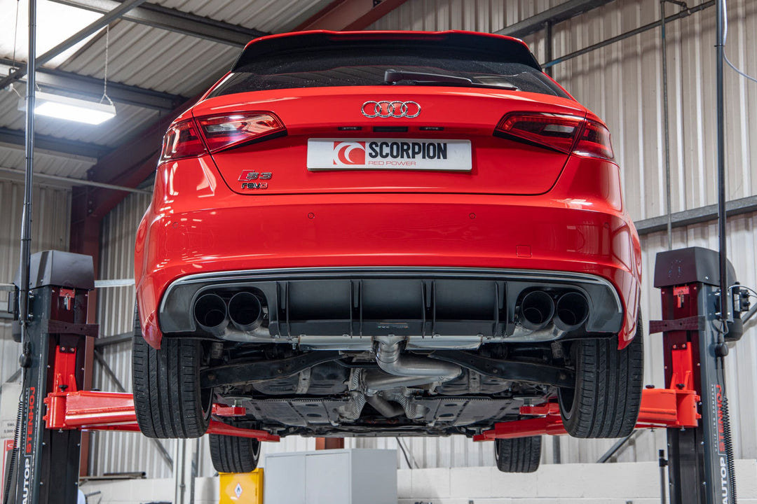 Scorpion Exhausts Audi S3 3-Door/Sportback 8V Non-resonated cat/gpf-back system without valves