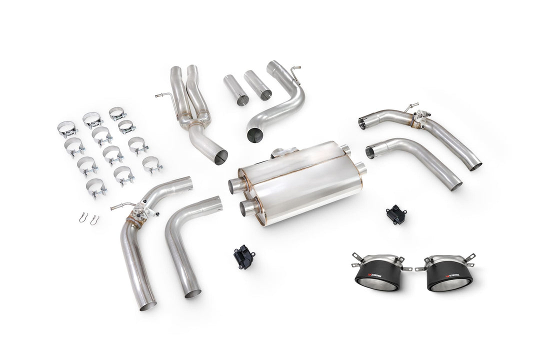 Scorpion Exhausts Audi RS3 8Y Saloon Non-Resonated Cat/GPF-back system with elec valves
