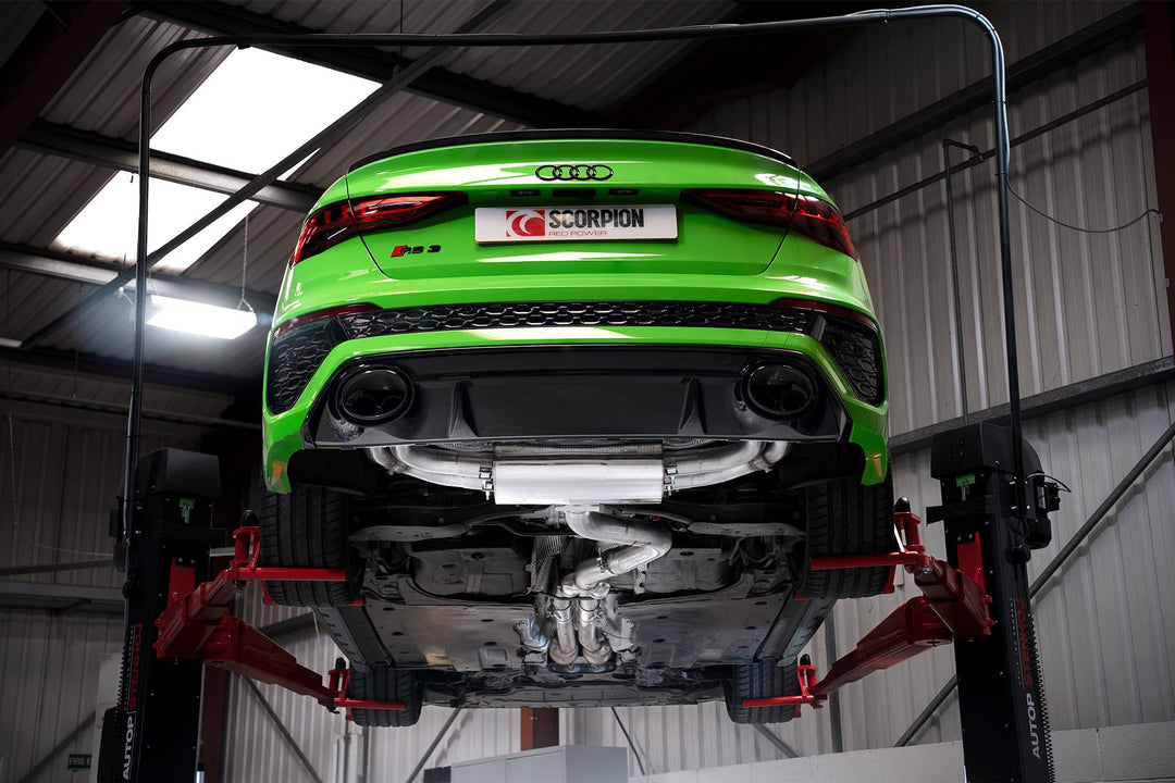 Scorpion Exhausts Audi RS3 8Y Saloon Non-Resonated Cat/GPF-back system with elec valves