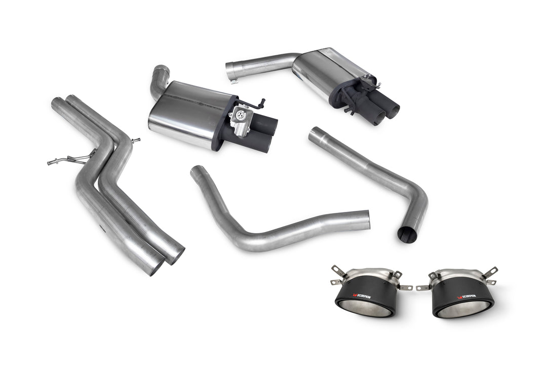 Scorpion Exhausts Audi RS7 C7 Non-Resonated half system with trims
